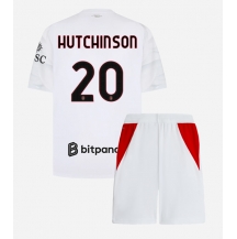 AC Milan Omari Hutchinson #20 Replika Bortedrakt Barn 2026-27 Kortermet (+ bukser)