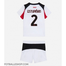 AC Milan Pervis Estupinan #2 Replika Bortedrakt Barn 2025-26 Kortermet (+ bukser)