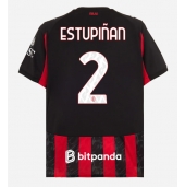 AC Milan Pervis Estupinan #2 Replika Hjemmedrakt 2025-26 Kortermet