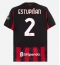 AC Milan Pervis Estupinan #2 Replika Hjemmedrakt 2025-26 Kortermet