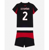 AC Milan Pervis Estupinan #2 Replika Hjemmedrakt Barn 2025-26 Kortermet (+ bukser)