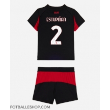 AC Milan Pervis Estupinan #2 Replika Hjemmedrakt Barn 2025-26 Kortermet (+ bukser)
