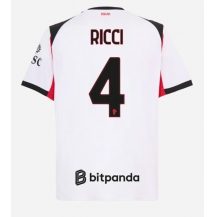 AC Milan Samuele Ricci #4 Replika Bortedrakt 2025-26 Kortermet