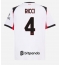 AC Milan Samuele Ricci #4 Replika Bortedrakt 2025-26 Kortermet