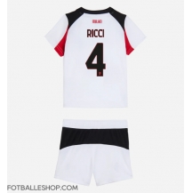 AC Milan Samuele Ricci #4 Replika Bortedrakt Barn 2025-26 Kortermet (+ bukser)