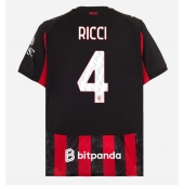 AC Milan Samuele Ricci #4 Replika Hjemmedrakt 2025-26 Kortermet