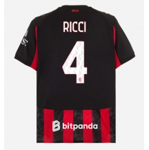 AC Milan Samuele Ricci #4 Replika Hjemmedrakt 2025-26 Kortermet