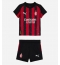 AC Milan Samuele Ricci #4 Replika Hjemmedrakt Barn 2025-26 Kortermet (+ bukser)