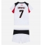 AC Milan Santiago Gimenez #7 Replika Bortedrakt Barn 2025-26 Kortermet (+ bukser)
