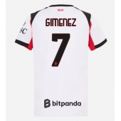 AC Milan Santiago Gimenez #7 Replika Bortedrakt Dame 2025-26 Kortermet