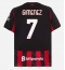 AC Milan Santiago Gimenez #7 Replika Hjemmedrakt 2025-26 Kortermet