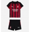 AC Milan Santiago Gimenez #7 Replika Hjemmedrakt Barn 2025-26 Kortermet (+ bukser)