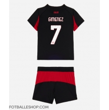 AC Milan Santiago Gimenez #7 Replika Hjemmedrakt Barn 2025-26 Kortermet (+ bukser)