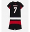 AC Milan Santiago Gimenez #7 Replika Hjemmedrakt Barn 2025-26 Kortermet (+ bukser)