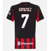 AC Milan Santiago Gimenez #7 Replika Hjemmedrakt Dame 2025-26 Kortermet