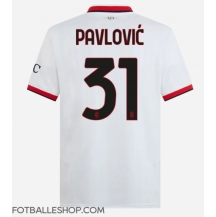 AC Milan Strahinja Pavlovic #31 Replika Bortedrakt 2024-25 Kortermet