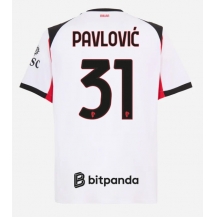 AC Milan Strahinja Pavlovic #31 Replika Bortedrakt 2025-26 Kortermet