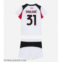 AC Milan Strahinja Pavlovic #31 Replika Bortedrakt Barn 2025-26 Kortermet (+ bukser)