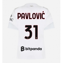 AC Milan Strahinja Pavlovic #31 Replika Bortedrakt Dame 2026-27 Kortermet