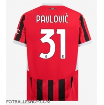 AC Milan Strahinja Pavlovic #31 Replika Hjemmedrakt 2024-25 Kortermet