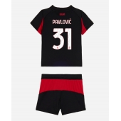 AC Milan Strahinja Pavlovic #31 Replika Hjemmedrakt Barn 2025-26 Kortermet (+ bukser)