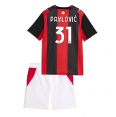 AC Milan Strahinja Pavlovic #31 Replika Hjemmedrakt Barn 2026-27 Kortermet (+ bukser)