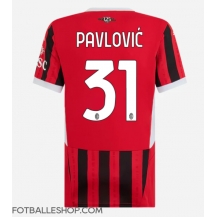 AC Milan Strahinja Pavlovic #31 Replika Hjemmedrakt Dame 2024-25 Kortermet