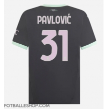 AC Milan Strahinja Pavlovic #31 Replika Tredjedrakt 2024-25 Kortermet