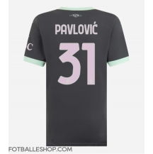 AC Milan Strahinja Pavlovic #31 Replika Tredjedrakt Dame 2024-25 Kortermet