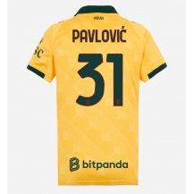 AC Milan Strahinja Pavlovic #31 Replika Tredjedrakt Dame 2025-26 Kortermet