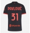 AC Milan Strahinja Pavlovic #31 Replika Tredjedrakt Dame 2026-27 Kortermet