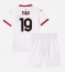 AC Milan Theo Hernandez #19 Replika Bortedrakt Barn 2024-25 Kortermet (+ bukser)