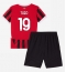 AC Milan Theo Hernandez #19 Replika Hjemmedrakt Barn 2024-25 Kortermet (+ bukser)