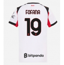 AC Milan Youssouf Fofana #19 Replika Bortedrakt Dame 2025-26 Kortermet