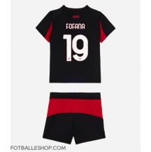 AC Milan Youssouf Fofana #19 Replika Hjemmedrakt Barn 2025-26 Kortermet (+ bukser)