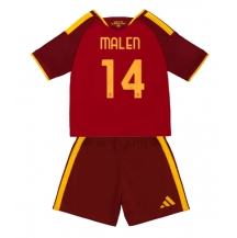 AS Roma Donyell Malen #14 Replika Hjemmedrakt Barn 2026-27 Kortermet (+ bukser)