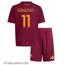 AS Roma Evan Ferguson #11 Replika Hjemmedrakt Barn 2025-26 Kortermet (+ bukser)