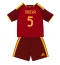 AS Roma Evan Ndicka #5 Replika Hjemmedrakt Barn 2026-27 Kortermet (+ bukser)