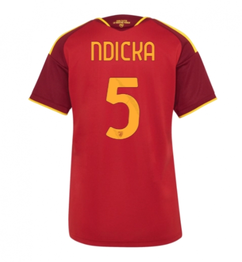 AS Roma Evan Ndicka #5 Replika Hjemmedrakt Dame 2026-27 Kortermet AS Roma Evan Ndicka #5 Replika Hjemmedrakt Dame 2026-27 Kortermet