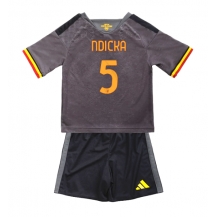AS Roma Evan Ndicka #5 Replika Tredjedrakt Barn 2026-27 Kortermet (+ bukser)