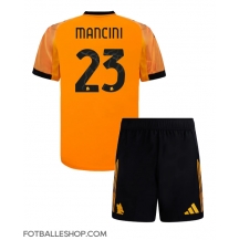 AS Roma Gianluca Mancini #23 Replika Bortedrakt Barn 2025-26 Kortermet (+ bukser)