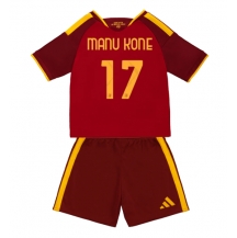 AS Roma Manu Kone #17 Replika Hjemmedrakt Barn 2026-27 Kortermet (+ bukser)