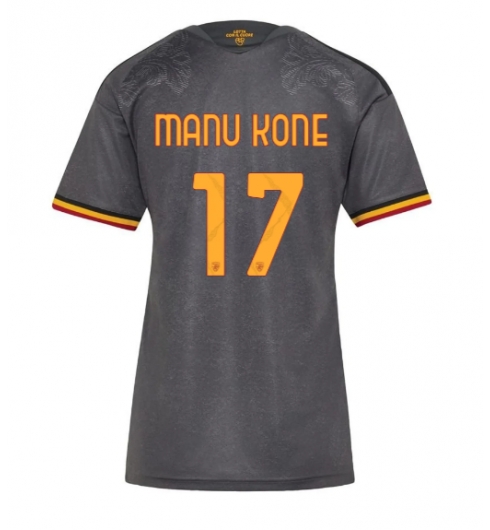 AS Roma Manu Kone #17 Replika Tredjedrakt Dame 2026-27 Kortermet AS Roma Manu Kone #17 Replika Tredjedrakt Dame 2026-27 Kortermet