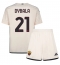 AS Roma Paulo Dybala #21 Replika Bortedrakt Barn 2023-24 Kortermet (+ bukser)