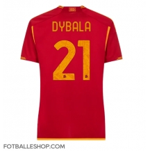 AS Roma Paulo Dybala #21 Replika Hjemmedrakt Dame 2023-24 Kortermet