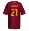 AS Roma Paulo Dybala #21 Replika Hjemmedrakt Dame 2025-26 Kortermet