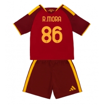 AS Roma Rodrigo Mora #86 Replika Hjemmedrakt Barn 2026-27 Kortermet (+ bukser)