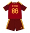 AS Roma Rodrigo Mora #86 Replika Hjemmedrakt Barn 2026-27 Kortermet (+ bukser)