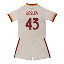 AS Roma Wesley Franca #43 Replika Bortedrakt Barn 2026-27 Kortermet (+ bukser)