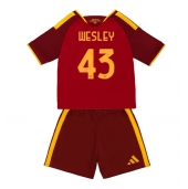 AS Roma Wesley Franca #43 Replika Hjemmedrakt Barn 2026-27 Kortermet (+ bukser)